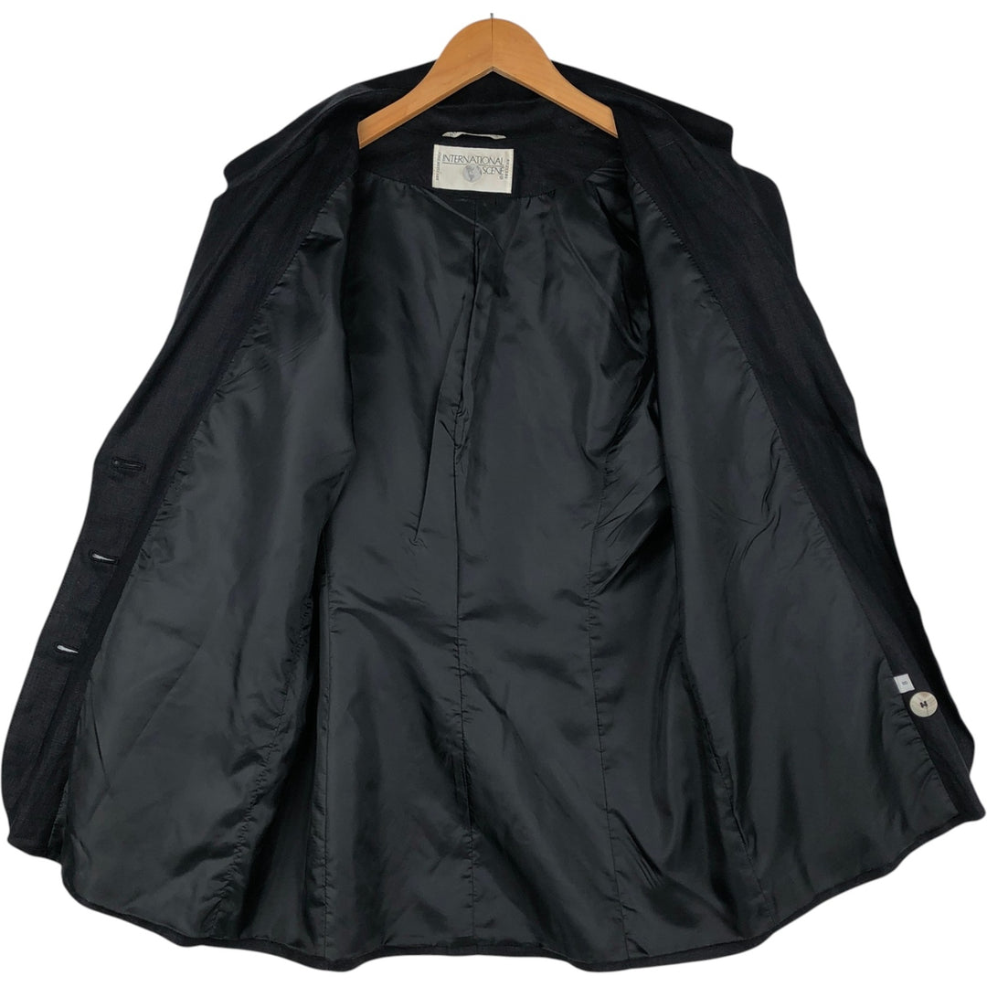 INTERNATIONAL SCENE Blazer Tailored Jacket, Made in Russia, Women's Size M (approx.) unclear black type Vintage Second Hand