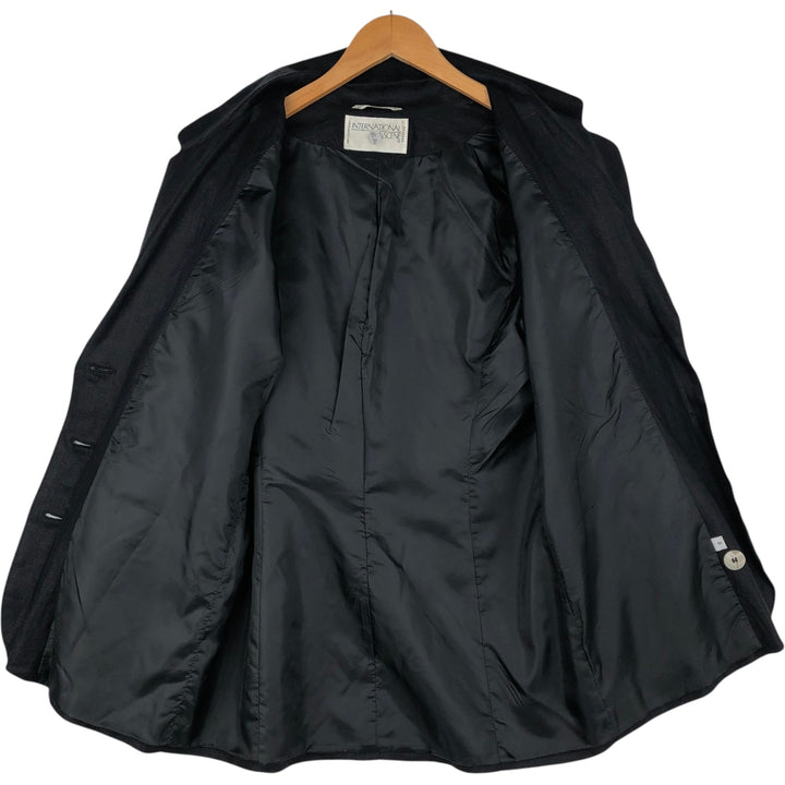 INTERNATIONAL SCENE Blazer Tailored Jacket, Made in Russia, Women's Size M (approx.) unclear black type Vintage Second Hand