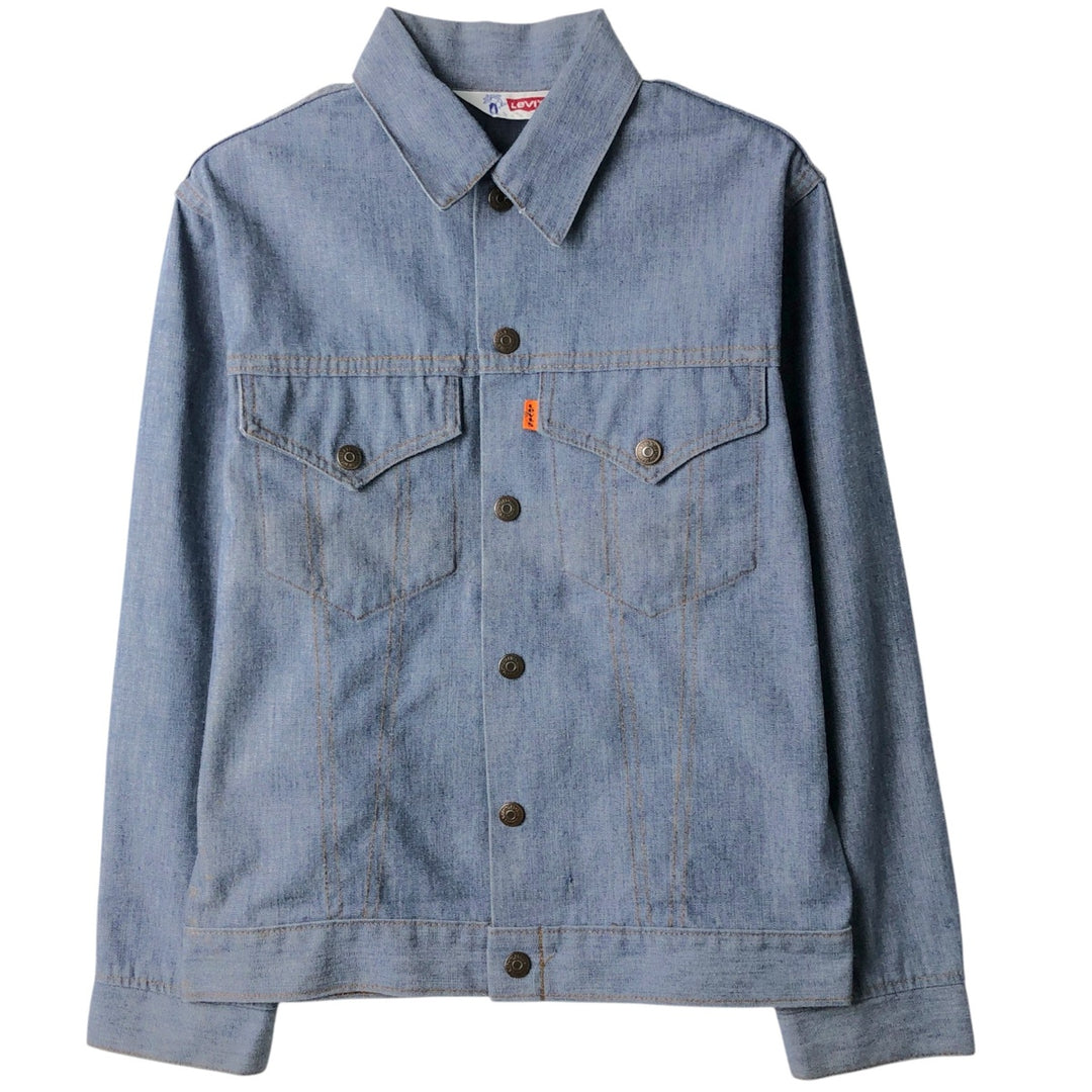 1970'S Levi's Orange Tab Cotton Jacket, Women's Size S (approx.), Vintage unclear blue type Vintage Second Hand