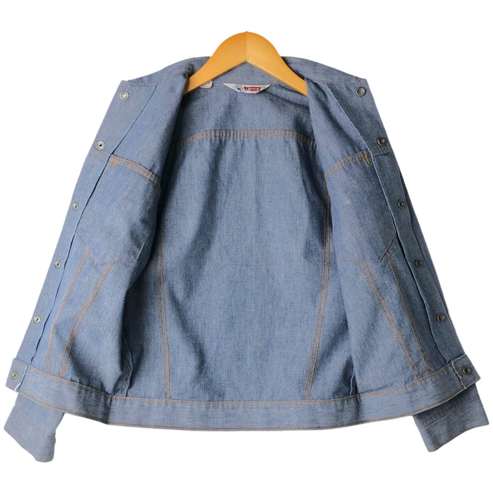 1970'S Levi's Orange Tab Cotton Jacket, Women's Size S (approx.), Vintage unclear blue type Vintage Second Hand