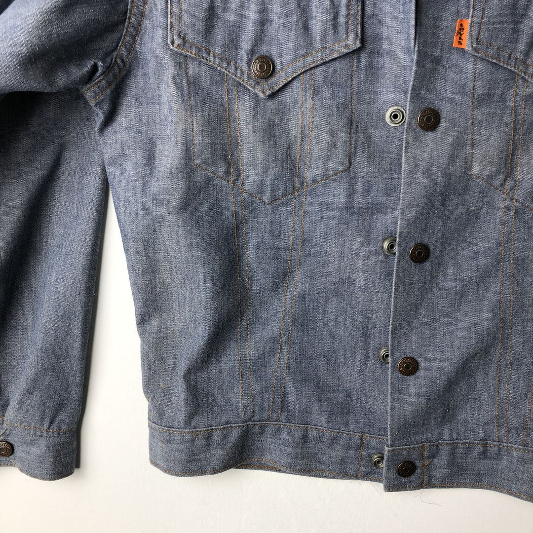1970'S Levi's Orange Tab Cotton Jacket, Women's Size S (approx.), Vintage unclear blue type Vintage Second Hand