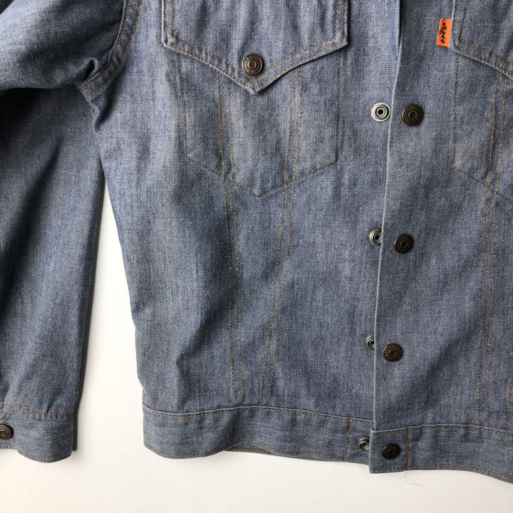 1970'S Levi's Orange Tab Cotton Jacket, Women's Size S (approx.), Vintage unclear blue type Vintage Second Hand