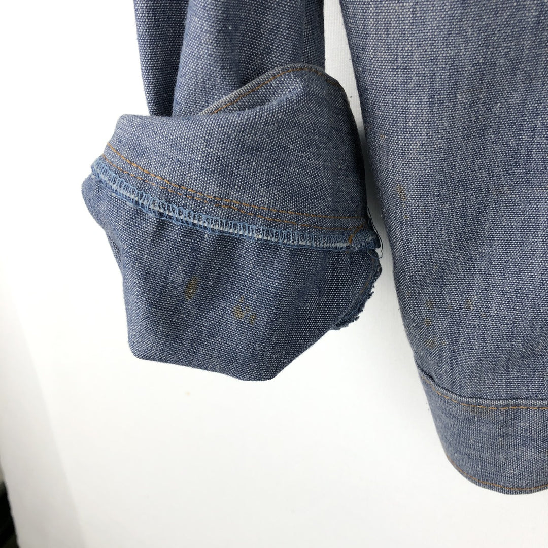 1970'S Levi's Orange Tab Cotton Jacket, Women's Size S (approx.), Vintage unclear blue type Vintage Second Hand