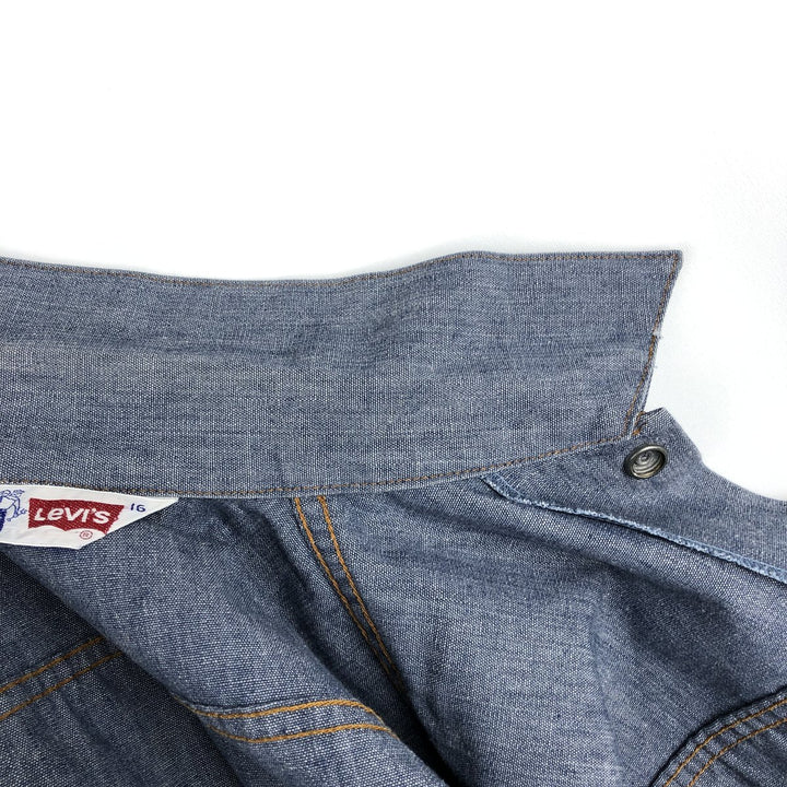 1970'S Levi's Orange Tab Cotton Jacket, Women's Size S (approx.), Vintage unclear blue type Vintage Second Hand