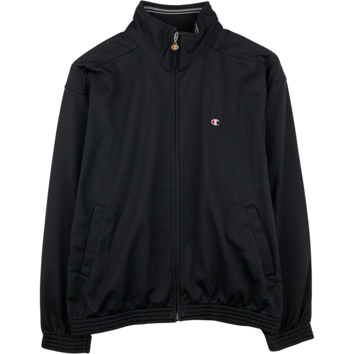 Champion AUTHENTIC ATHLETIC APPAREL Jersey Track Jacket, Women's Size M (approx.) polyester black type Vintage Second Hand