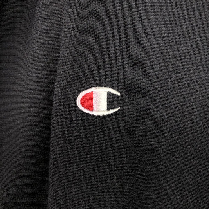Champion AUTHENTIC ATHLETIC APPAREL Jersey Track Jacket, Women's Size M (approx.) polyester black type Vintage Second Hand