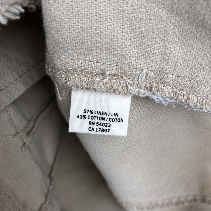 2000'S Old Navy cotton x linen jacket, women's size S (approx.) linen unbleached Vintage Second Hand
