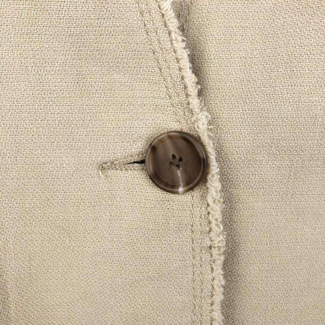 2000'S Old Navy cotton x linen jacket, women's size S (approx.) linen unbleached Vintage Second Hand