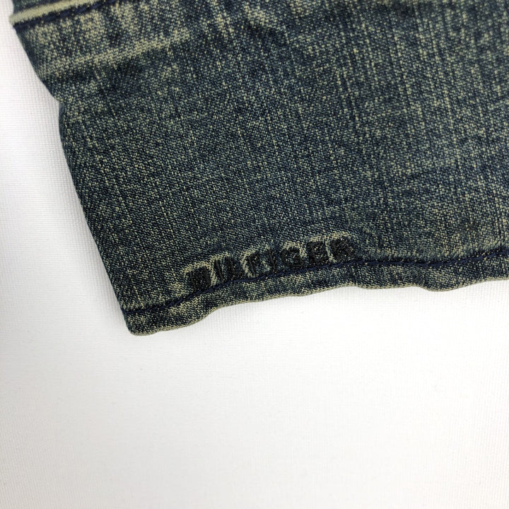 2000'S Tommy Hilfiger denim tailored jacket, women's size M (approx.) cotton blue type Vintage Second Hand
