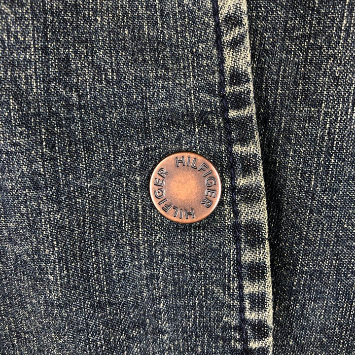 2000'S Tommy Hilfiger denim tailored jacket, women's size M (approx.) cotton blue type Vintage Second Hand