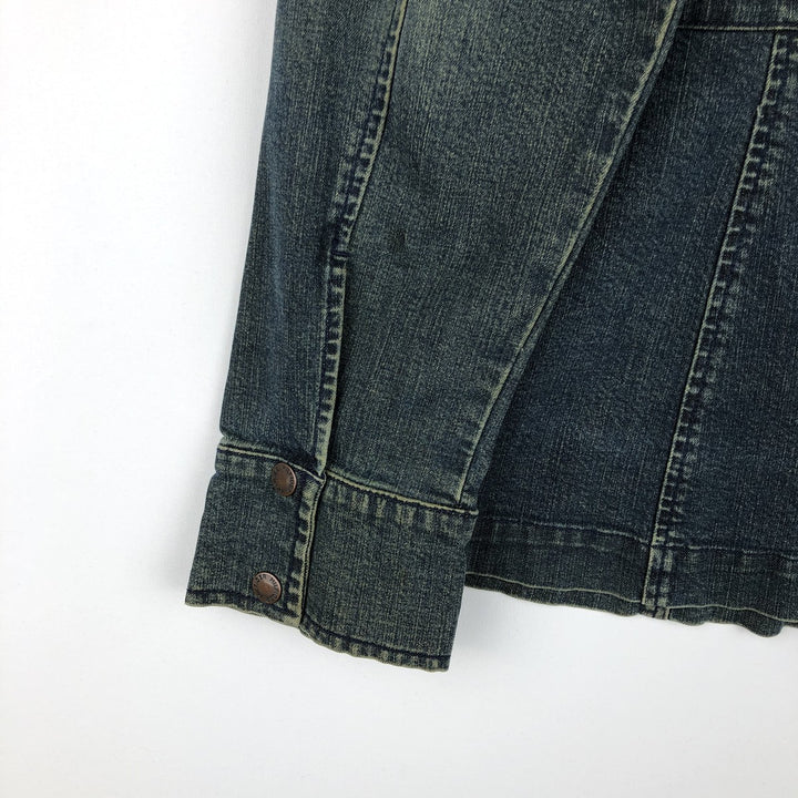 2000'S Tommy Hilfiger denim tailored jacket, women's size M (approx.) cotton blue type Vintage Second Hand
