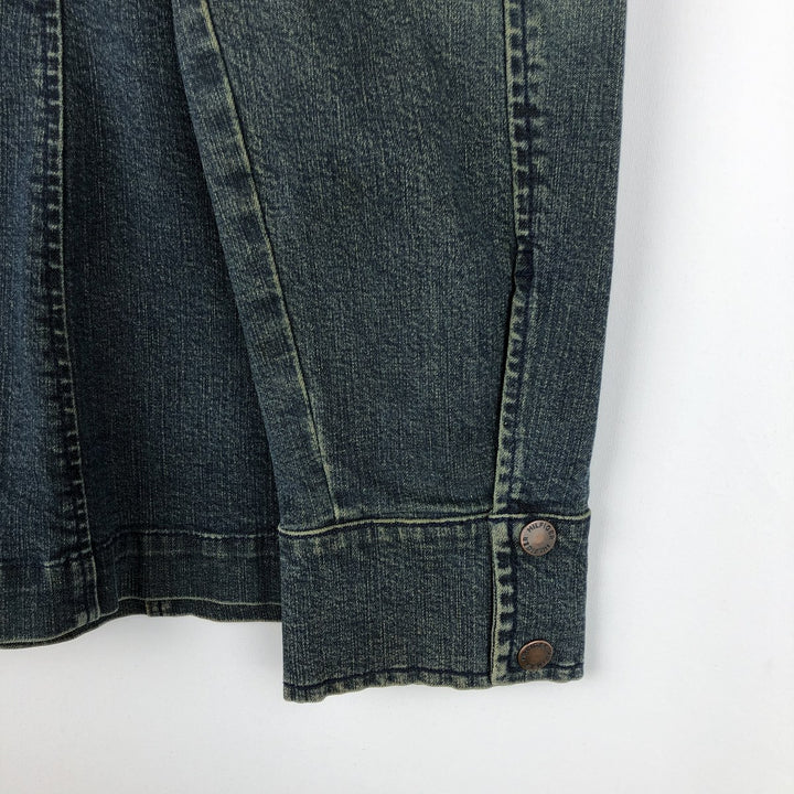 2000'S Tommy Hilfiger denim tailored jacket, women's size M (approx.) cotton blue type Vintage Second Hand