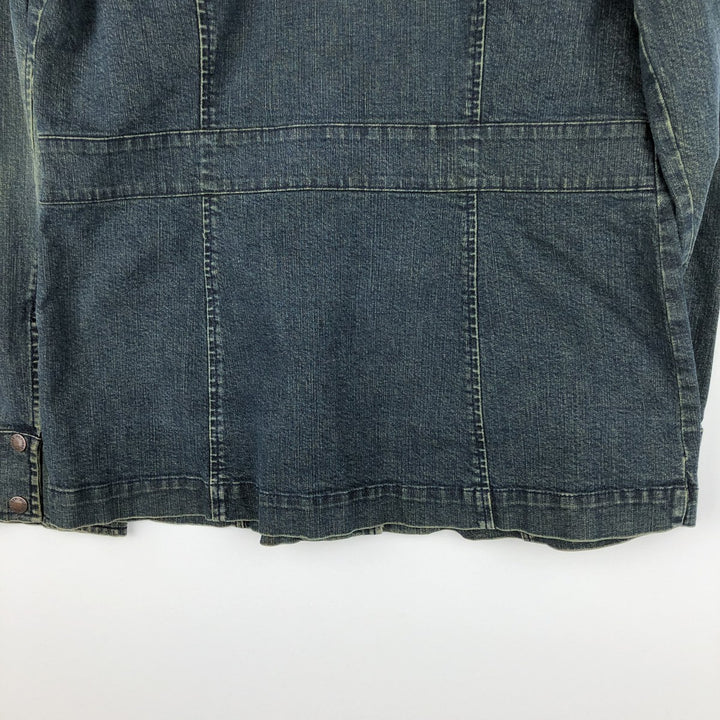 2000'S Tommy Hilfiger denim tailored jacket, women's size M (approx.) cotton blue type Vintage Second Hand