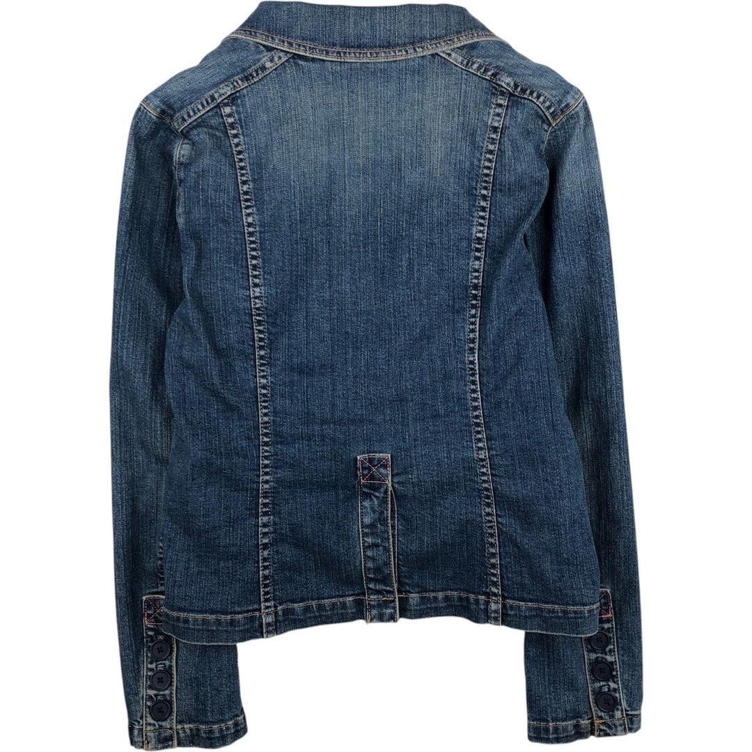 2000'S GAP denim tailored jacket, women's size M (approx.) cotton blue type Vintage Second Hand