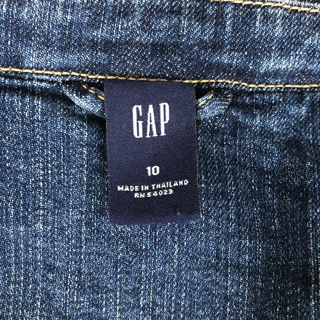 2000'S GAP denim tailored jacket, women's size M (approx.) cotton blue type Vintage Second Hand