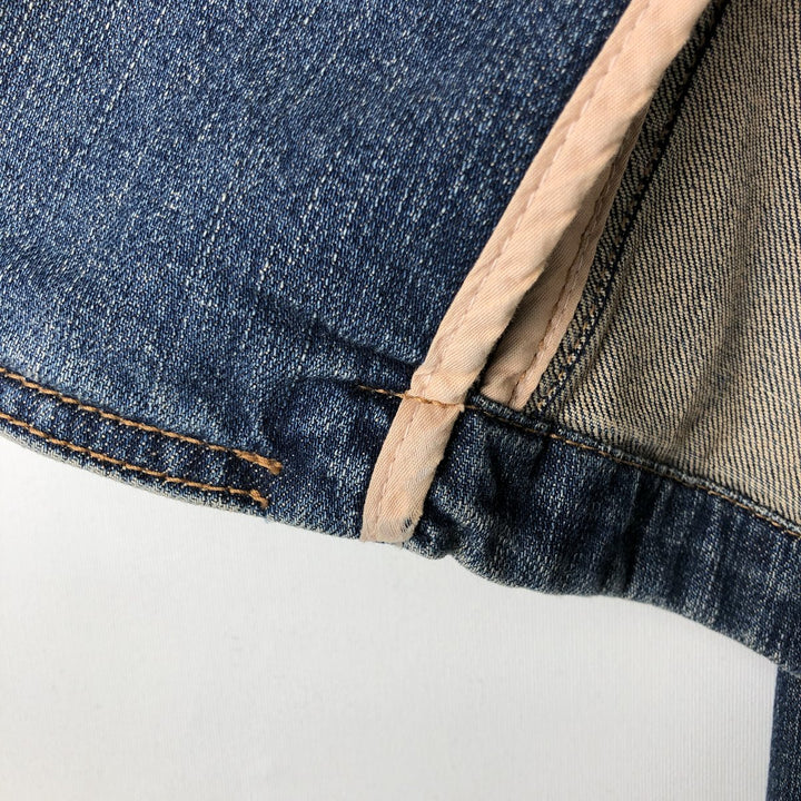 2000'S GAP denim tailored jacket, women's size M (approx.) cotton blue type Vintage Second Hand