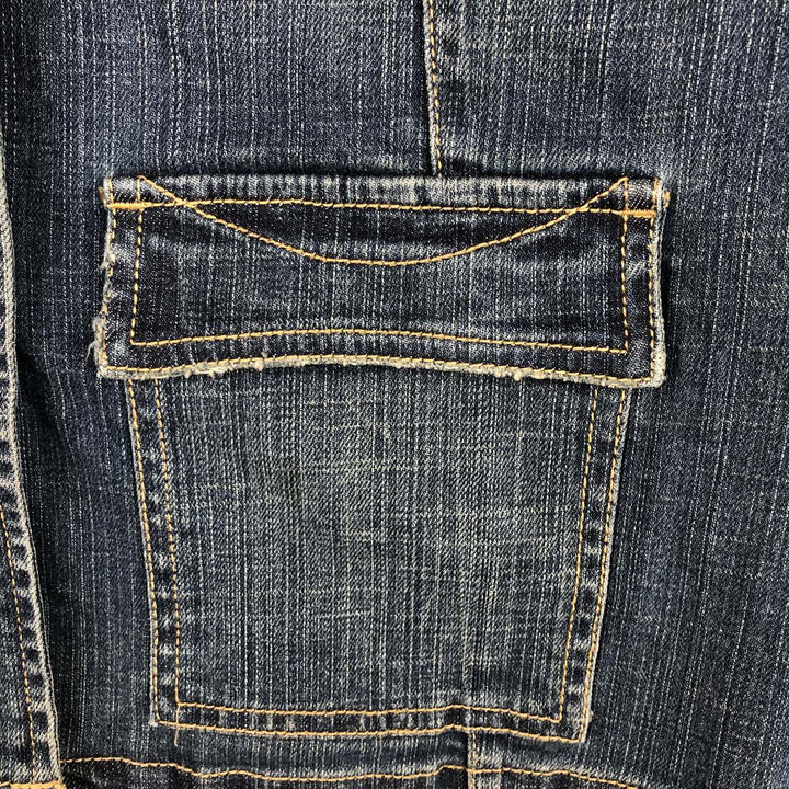 Jeanstar denim tailored jacket, women's size L (approx.) cotton blue type Vintage Second Hand
