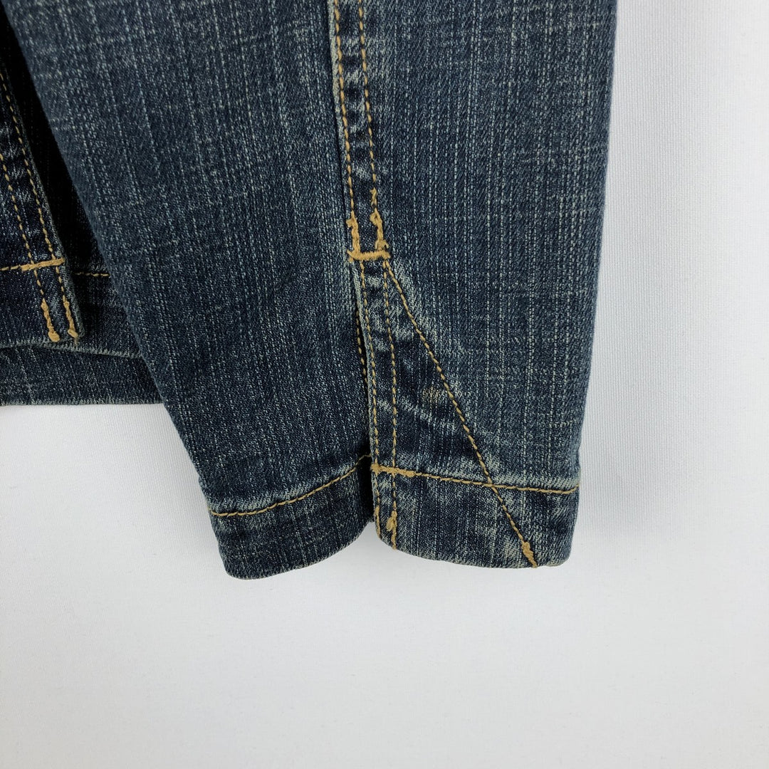Jeanstar denim tailored jacket, women's size L (approx.) cotton blue type Vintage Second Hand