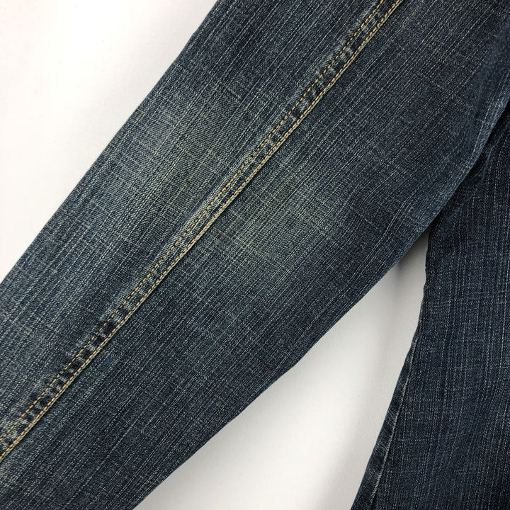 Jeanstar denim tailored jacket, women's size L (approx.) cotton blue type Vintage Second Hand