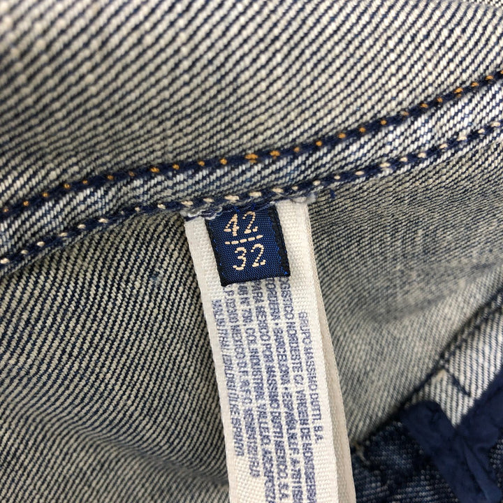 Massimo Dutti denim tailored jacket, women's size S (approx.) cotton blue type Vintage Second Hand