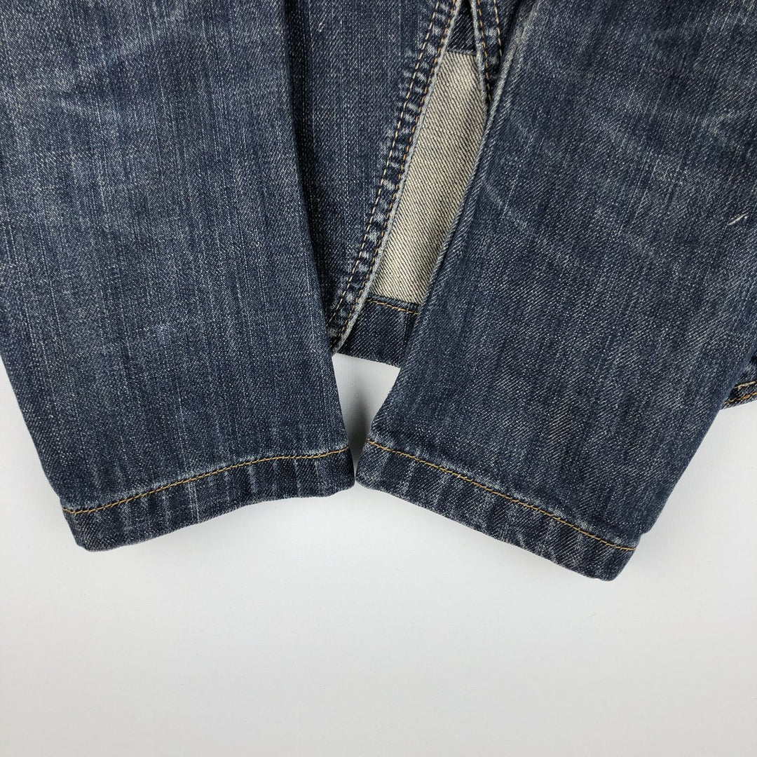 Massimo Dutti denim tailored jacket, women's size S (approx.) cotton blue type Vintage Second Hand