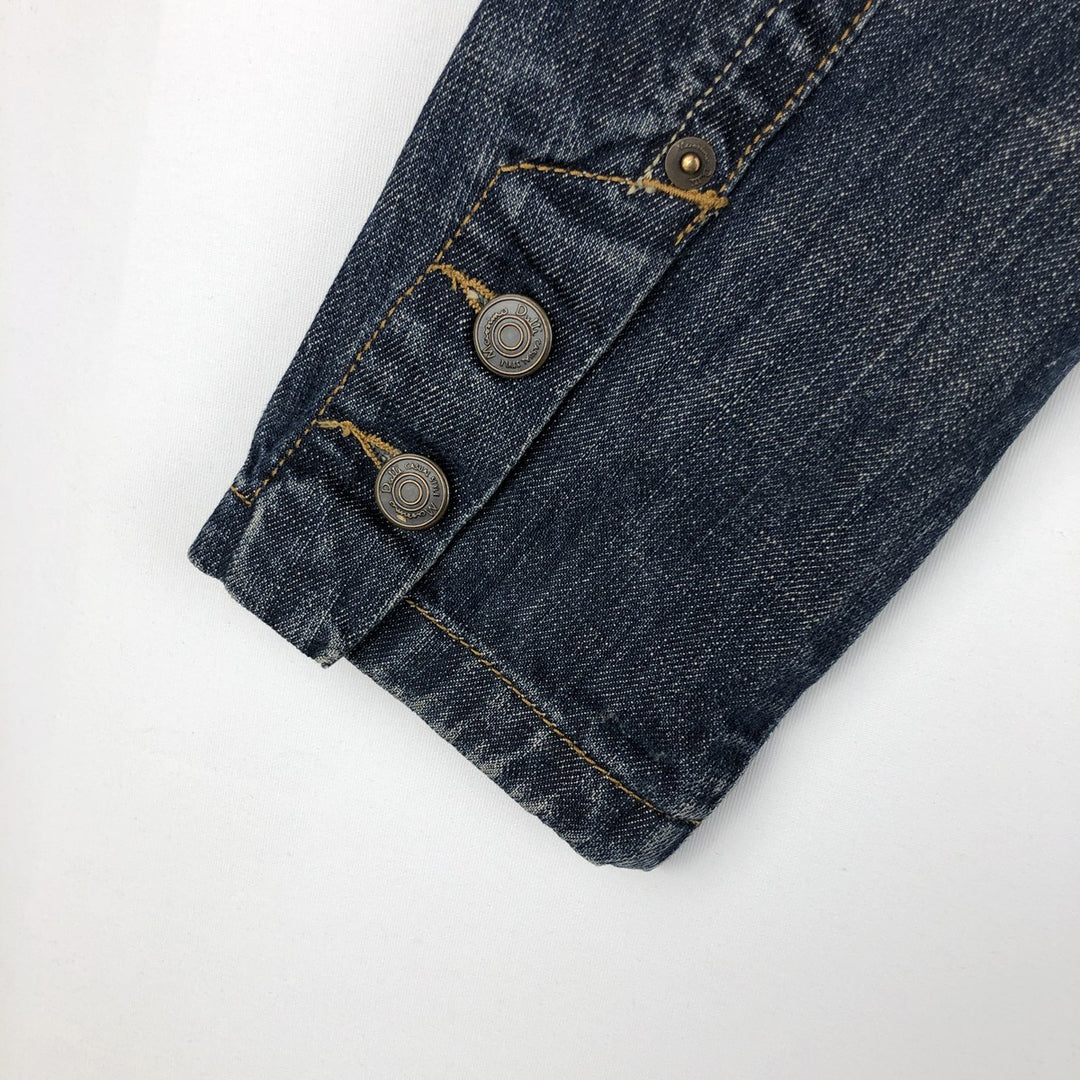 Massimo Dutti denim tailored jacket, women's size S (approx.) cotton blue type Vintage Second Hand