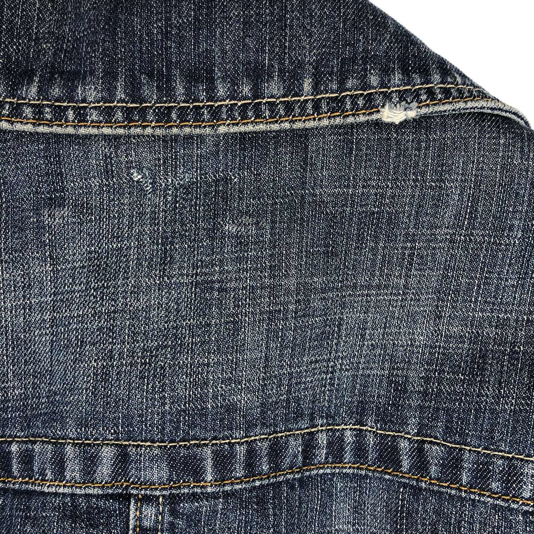 Massimo Dutti denim tailored jacket, women's size S (approx.) cotton blue type Vintage Second Hand