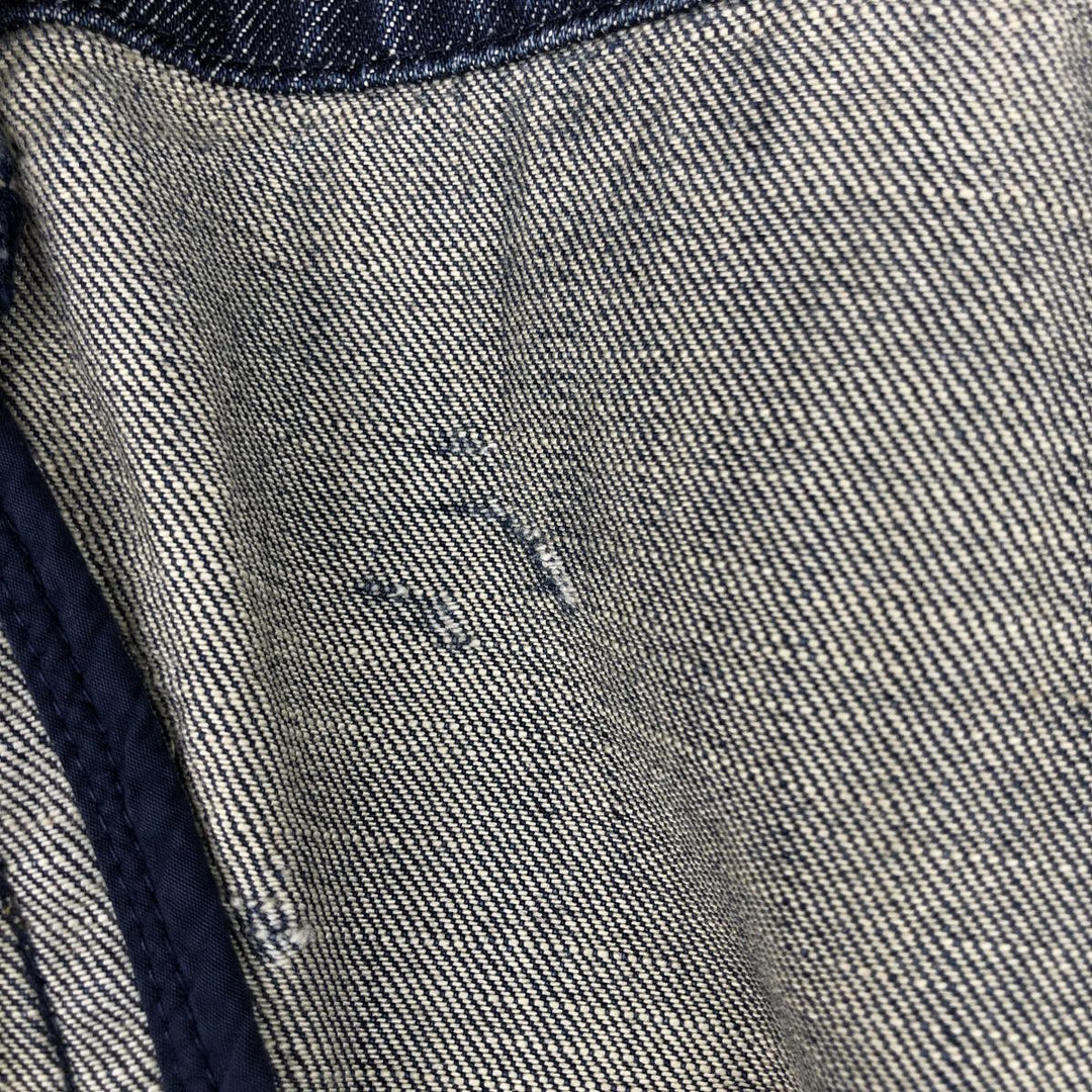 Massimo Dutti denim tailored jacket, women's size S (approx.) cotton blue type Vintage Second Hand