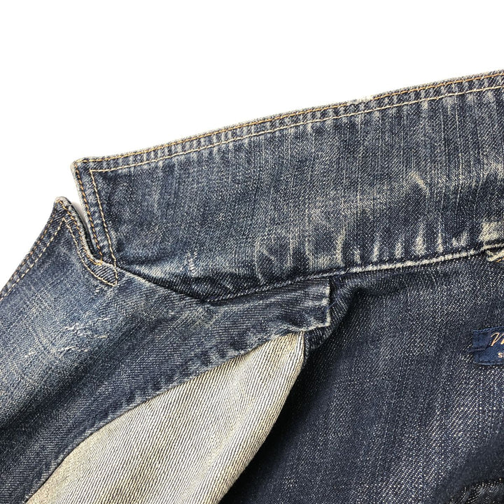 Massimo Dutti denim tailored jacket, women's size S (approx.) cotton blue type Vintage Second Hand