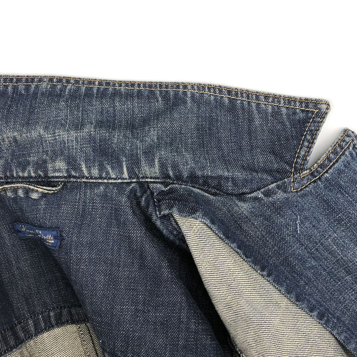 Massimo Dutti denim tailored jacket, women's size S (approx.) cotton blue type Vintage Second Hand