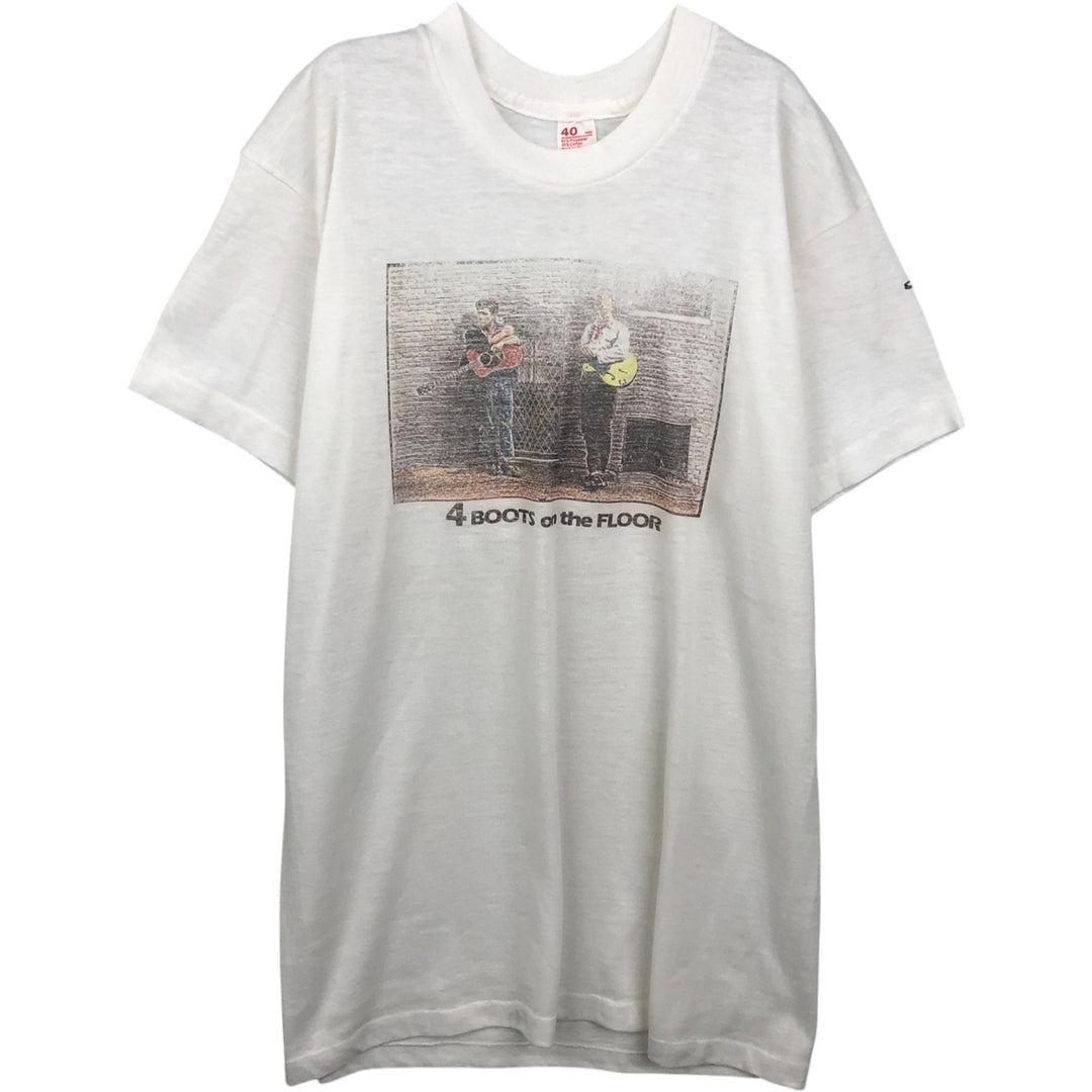 80'S JCPenney Print T-Shirt, Men's Size S (approx.), Vintage polyester white type Vintage Second Hand