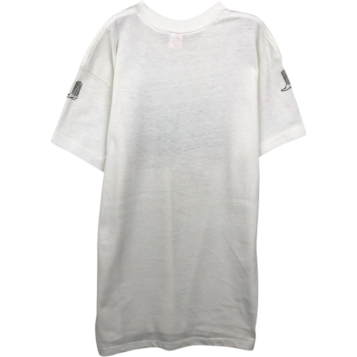 80'S JCPenney Print T-Shirt, Men's Size S (approx.), Vintage polyester white type Vintage Second Hand