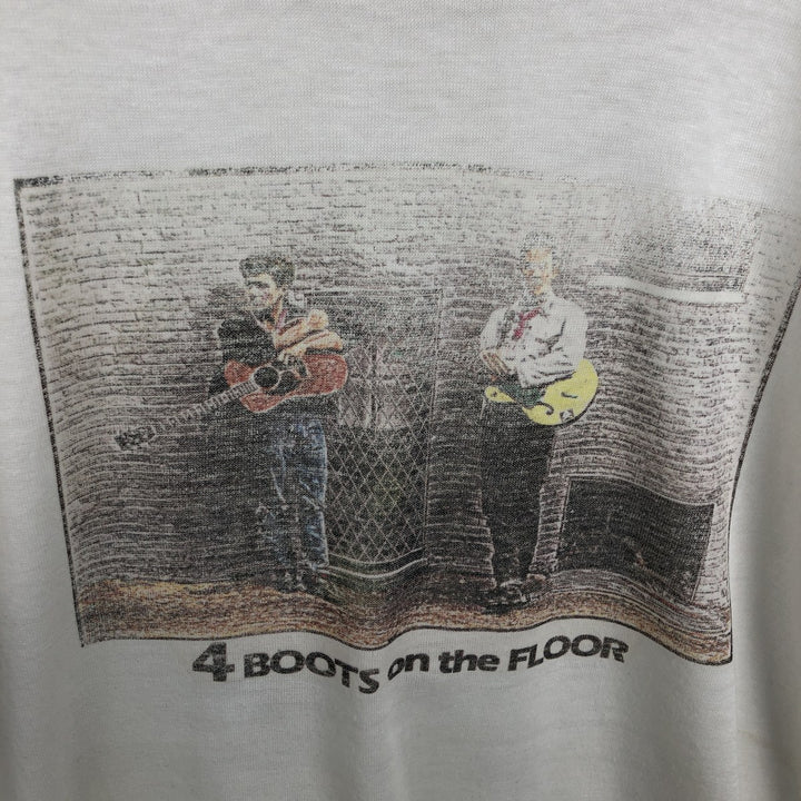 80'S JCPenney Print T-Shirt, Men's Size S (approx.), Vintage polyester white type Vintage Second Hand