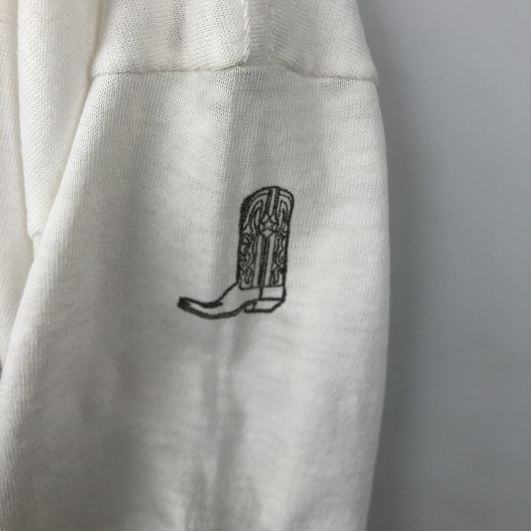 80'S JCPenney Print T-Shirt, Men's Size S (approx.), Vintage polyester white type Vintage Second Hand