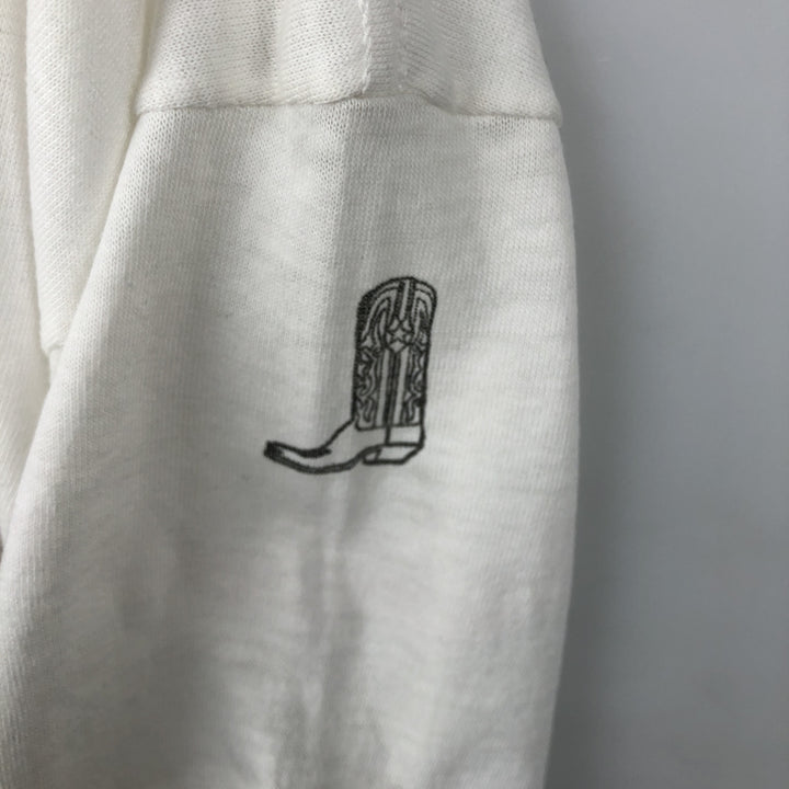 80'S JCPenney Print T-Shirt, Men's Size S (approx.), Vintage polyester white type Vintage Second Hand
