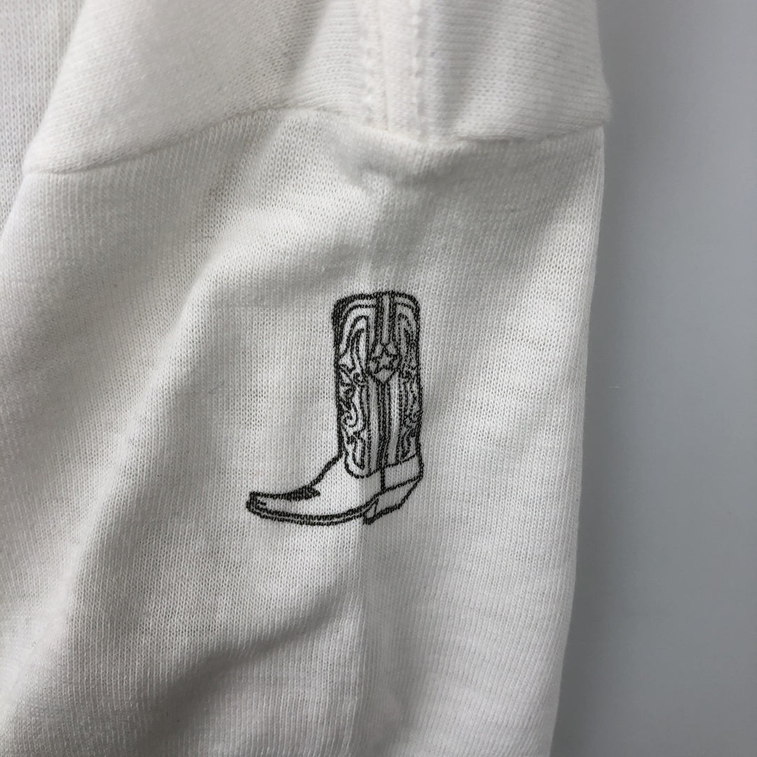 80'S JCPenney Print T-Shirt, Men's Size S (approx.), Vintage polyester white type Vintage Second Hand