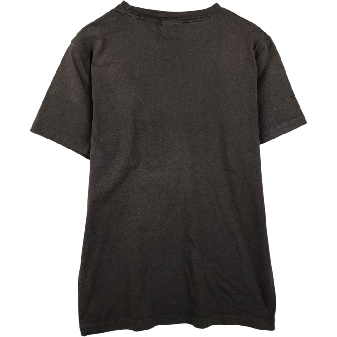 Message print T-shirt, women's size S (equivalent), vintage. cotton gray type Vintage Second Hand