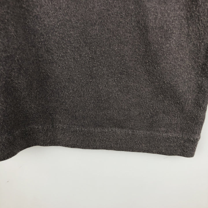 Message print T-shirt, women's size S (equivalent), vintage. cotton gray type Vintage Second Hand