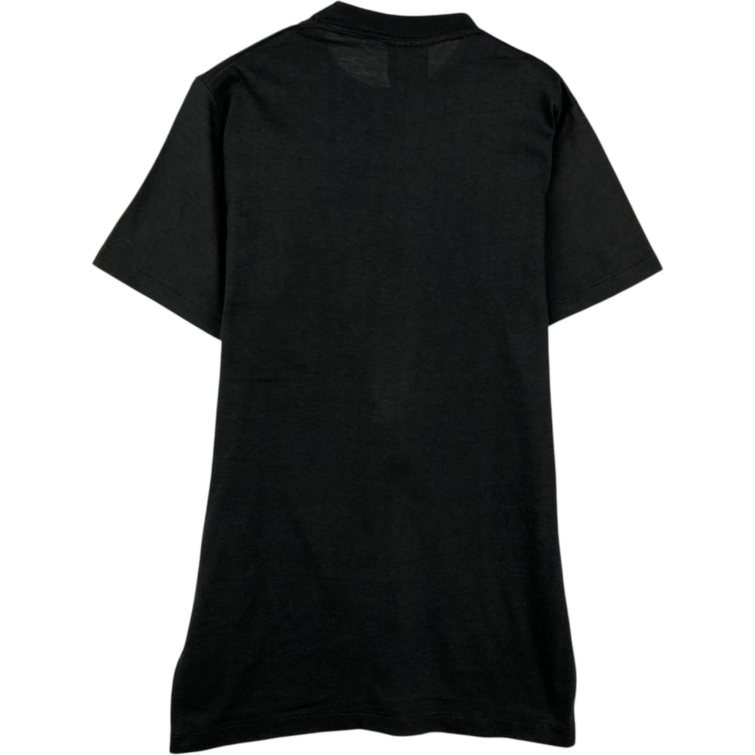 80'S SNEAKERS Print T-Shirt, Made in USA, Women's Size M (Equivalent), Vintage cotton black type Vintage Second Hand
