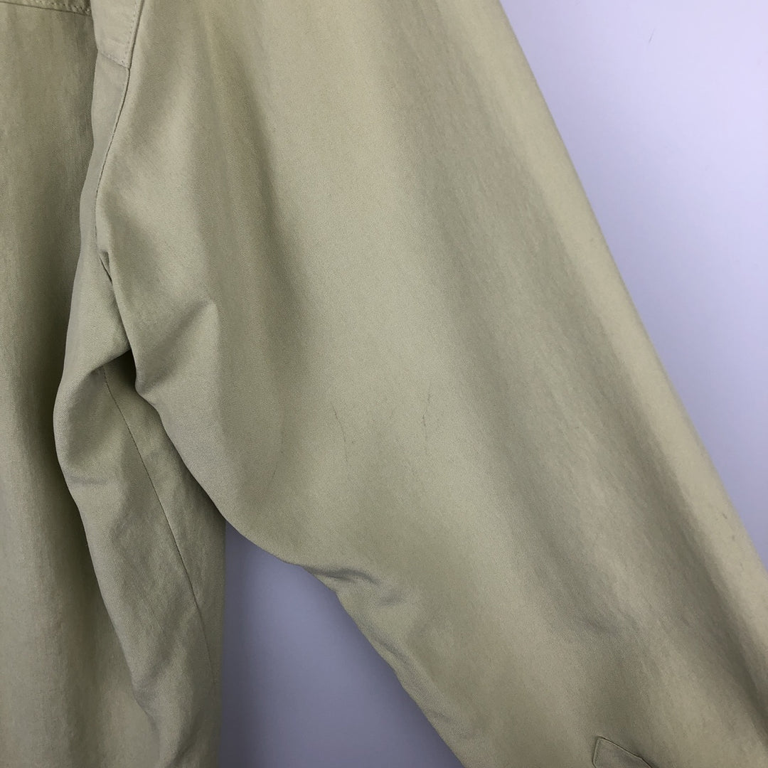 Liz Claiborne CLASSICS Long-Sleeve Open Collar Box Shirt (Women's Size L) silk green type yellow green Vintage Second Hand