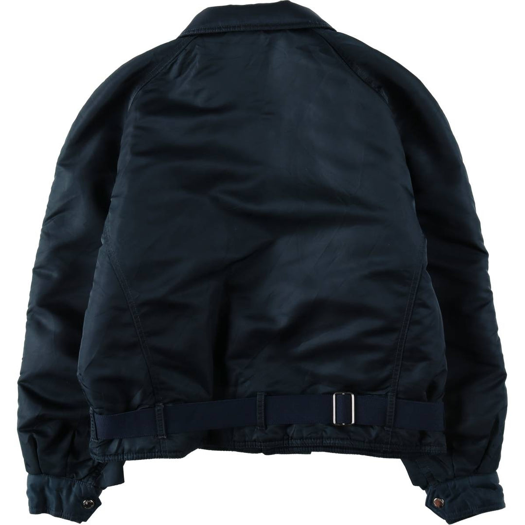 1990'S Schott padded fireman jacket, women's size L equivalent, vintage. unclear navy blue type Vintage Second Hand