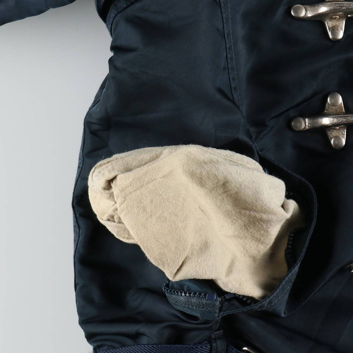 1990'S Schott padded fireman jacket, women's size L equivalent, vintage. unclear navy blue type Vintage Second Hand