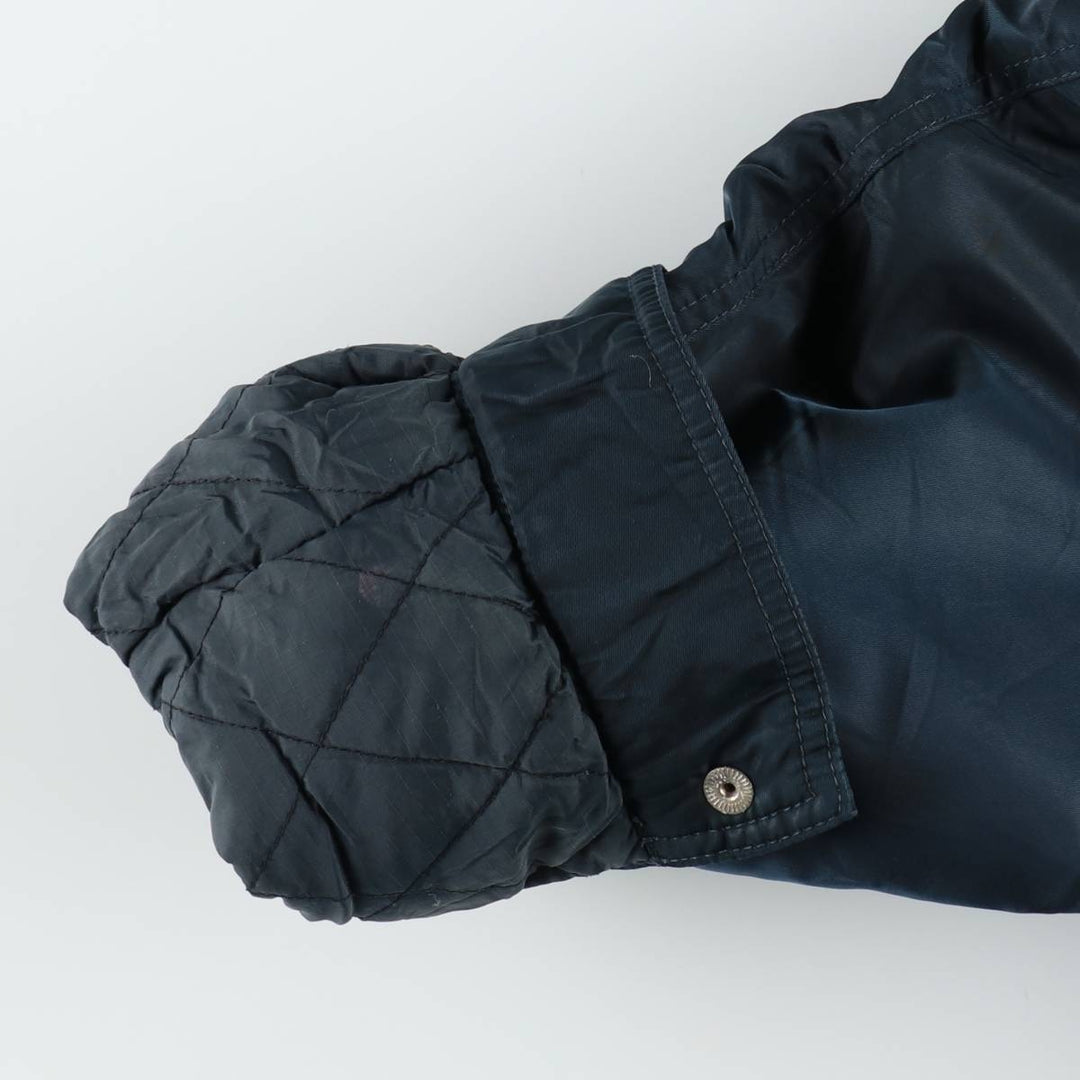 1990'S Schott padded fireman jacket, women's size L equivalent, vintage. unclear navy blue type Vintage Second Hand