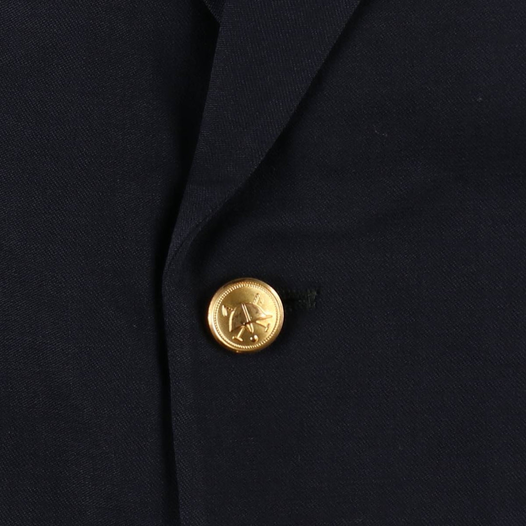 1990'S Ralph Lauren POLO by Ralph Lauren Navy Blazer Tailored Jacket, Made in USA, Women's Size M (approx.), Vintage unclear navy blue type Vintage Second Hand