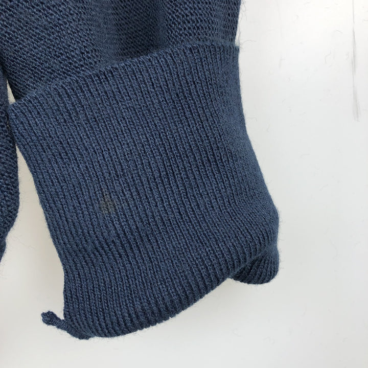 90'S IZOD acrylic knit cardigan, made in the USA, men's size L, vintage acrylic navy blue type Vintage Second Hand