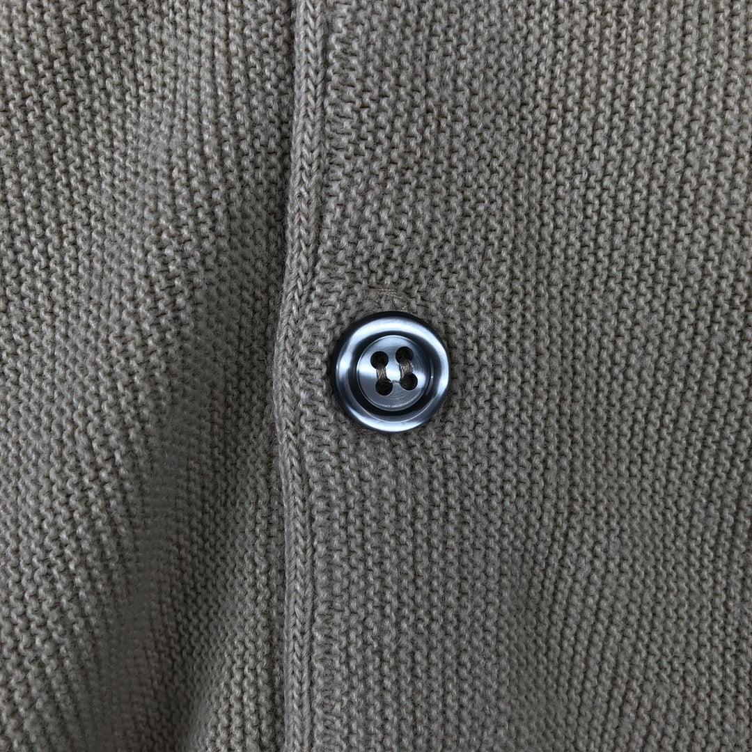 Cypress Links Acrylic Knit Cardigan, Made in USA, Men's Size M acrylic Beige type Vintage Second Hand