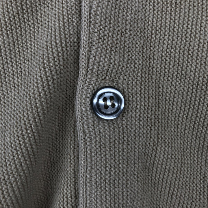 Cypress Links Acrylic Knit Cardigan, Made in USA, Men's Size M acrylic Beige type Vintage Second Hand
