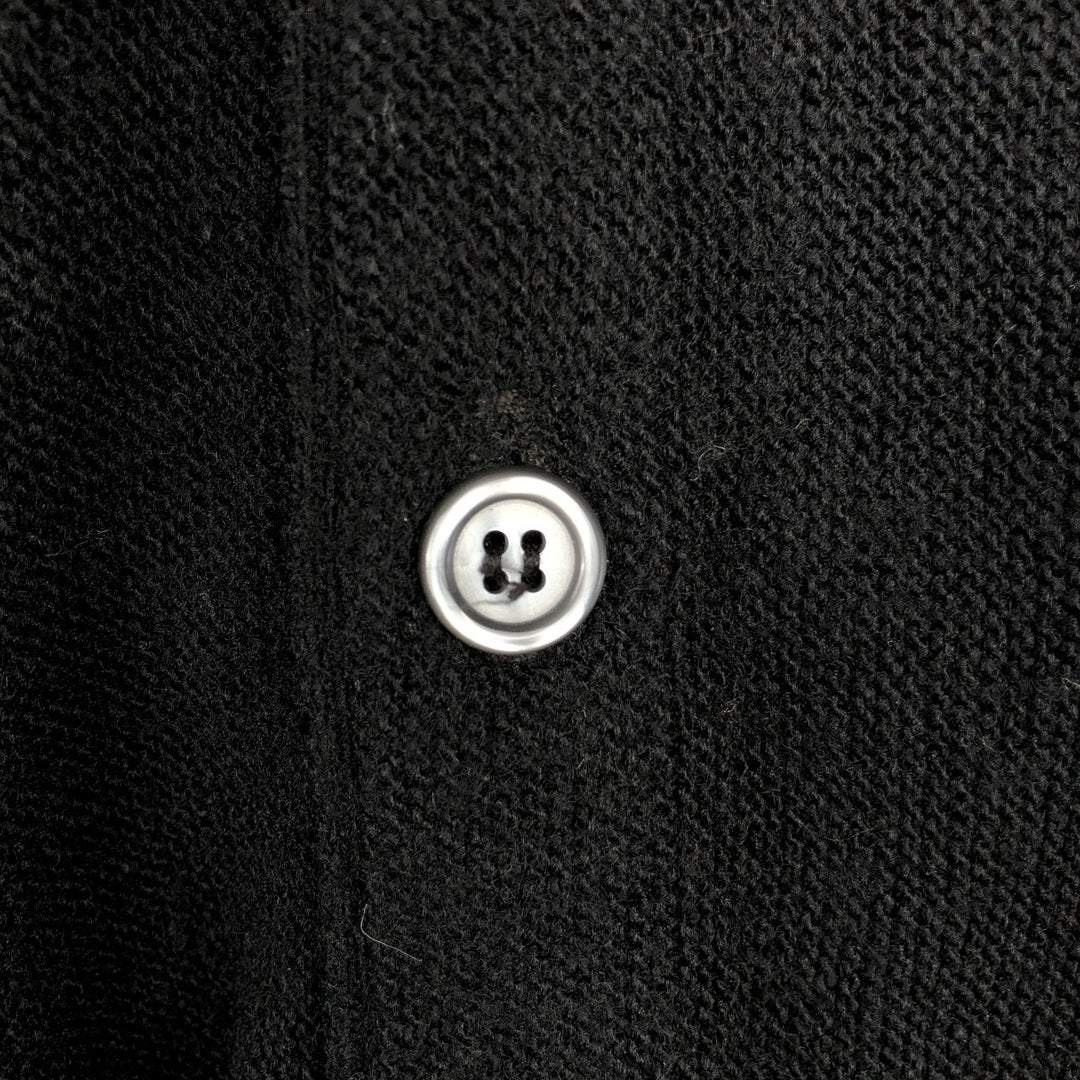 Arnold Palmer acrylic knit cardigan, made in the USA, men's size L equivalent. acrylic black type Vintage Second Hand