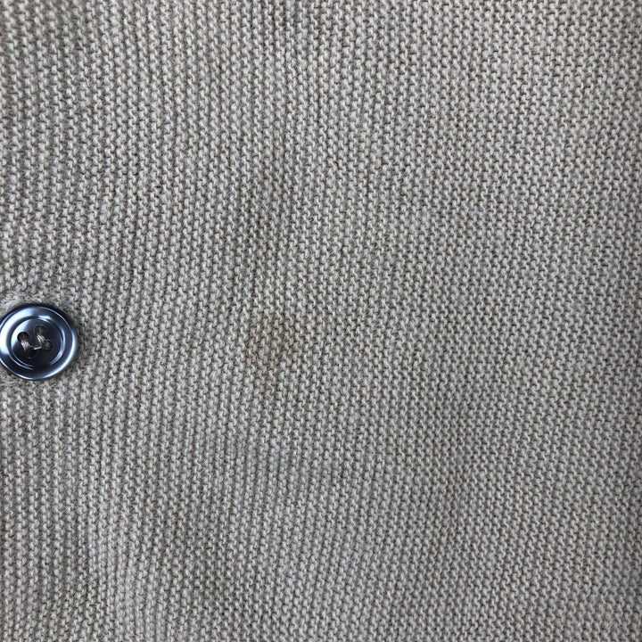 Cypress Links Acrylic Knit Cardigan, Made in USA, Men's Size L acrylic Beige type Vintage Second Hand