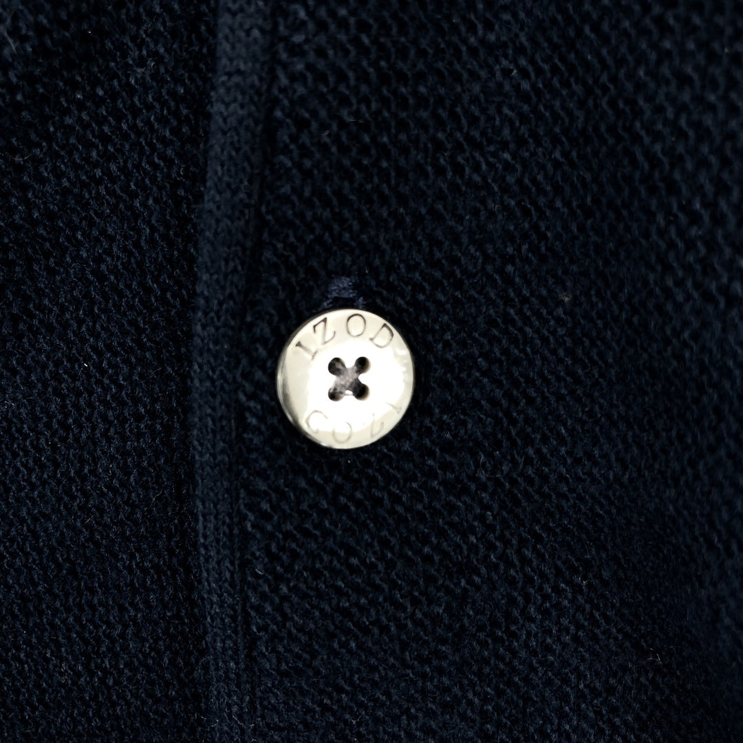 90'S IZOD Acrylic Knit Cardigan Made in USA Men's M Size Vintage acrylic navy blue type Vintage Second Hand